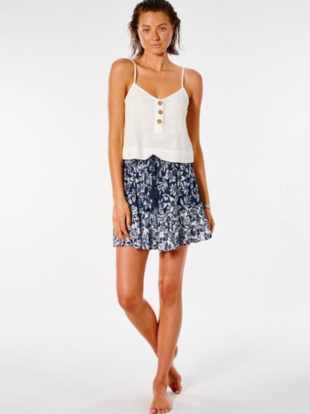 RIPCURL LADIES DRIFTER MINI SKIRT - NAVY